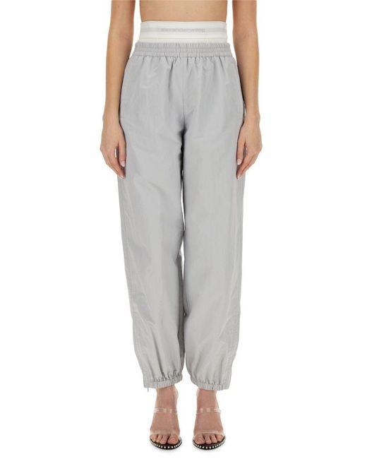 Alexander Wang Gray Sports Pants With Integrated Underwear