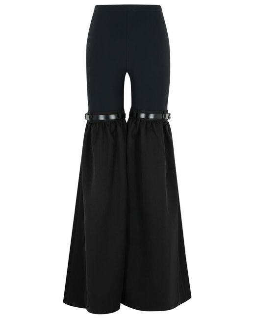 Coperni Black Flare' Polyamide Blend Pants