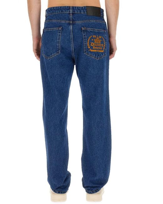 MSGM Blue Regular Fit Jeans for men