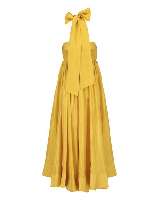 Zimmermann Devi Halter Max Dress In Yellow