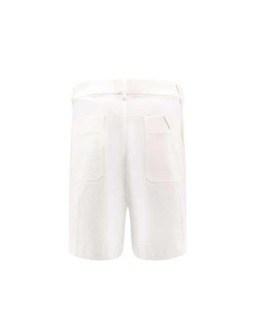Valentino White Bermuda Shorts for men
