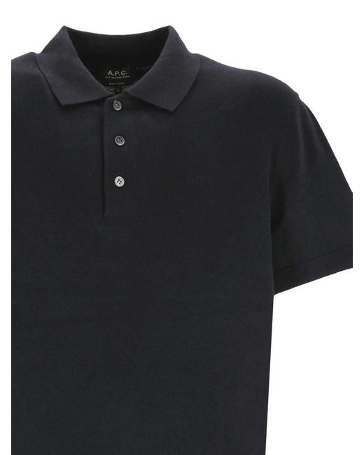 A.P.C. Black T-Shirts And Polos for men