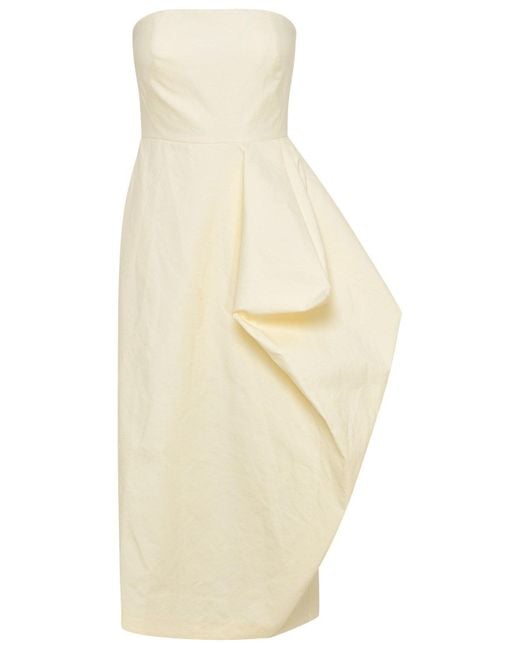 Sportmax Ivory Cotton Gisella Dress in White | Lyst
