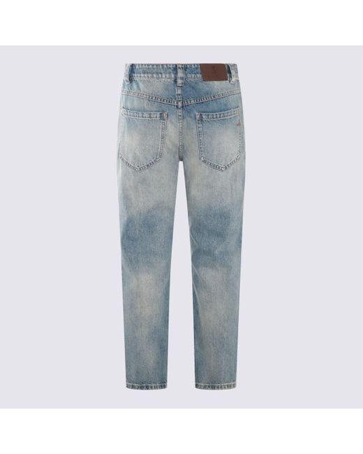 Brunello Cucinelli Blue Light Cotton Denim Jeans