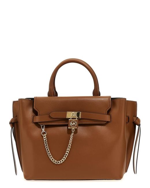 Buy Michael Kors Hamilton Large Saffiano Leather Camel Tote Online in India  
