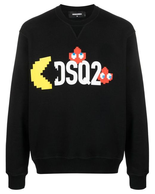 DSquared² Black Logo-print Sweatshirt for men