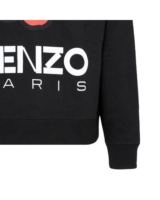 KENZO Black 'poppy' Sweatshirt for men