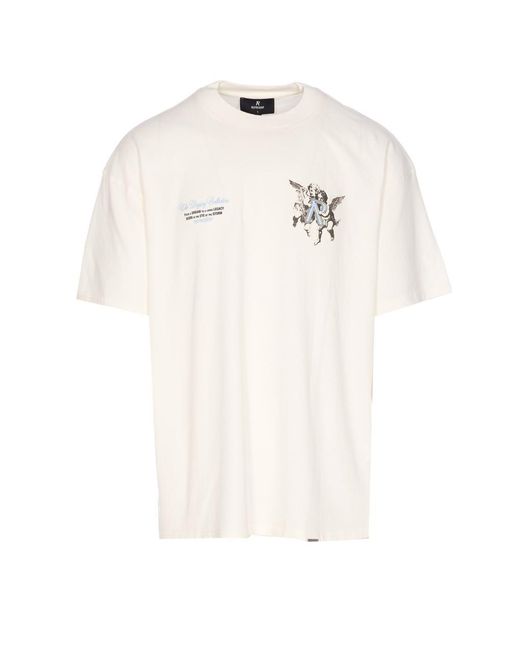 Represent White T-Shirts And Polos for men