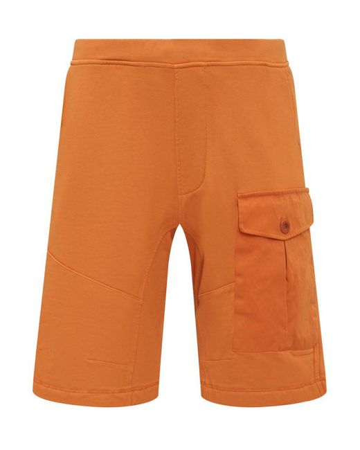C P Company Orange Short Pants Suit for men