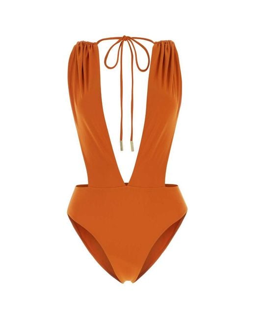 Saint Laurent Orange Swimsuits