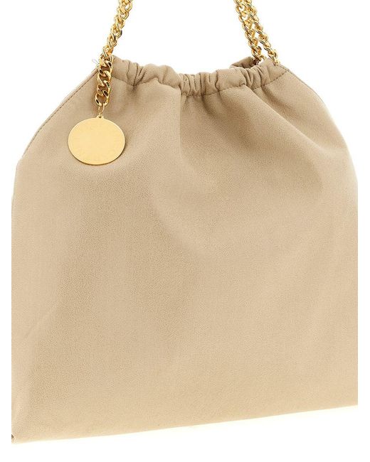 Stella McCartney Natural 'Falabella Drawstring' Shoulder Bag