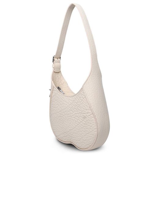 Burberry White Small Chess Ivory Leather Bag