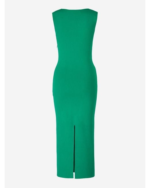 Roland Mouret Green Knitted Midi Dress