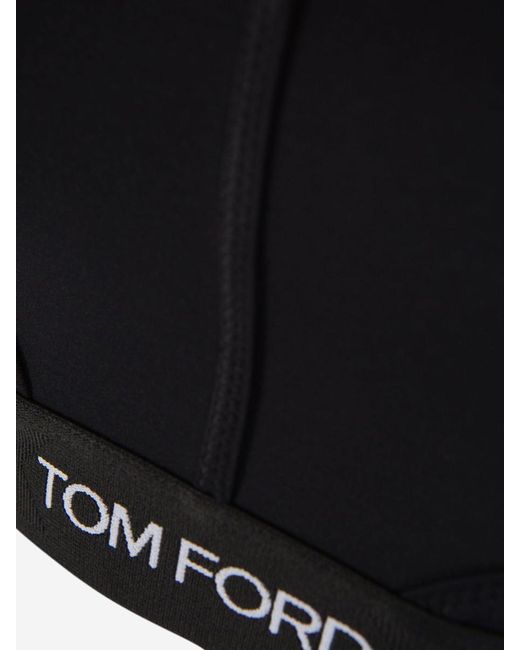 Tom Ford Black Logo Technical Top