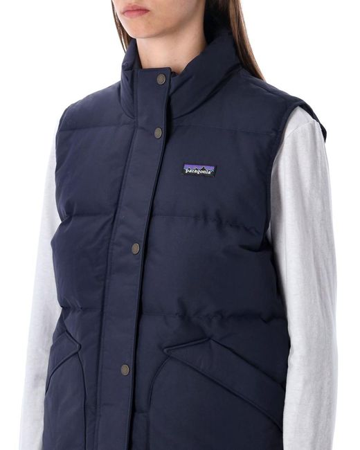 Patagonia Blue Downdrift Recycled Down Vest