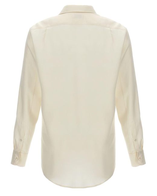 Alexander McQueen White Alamari Print Shirt Shirt, Blouse for men