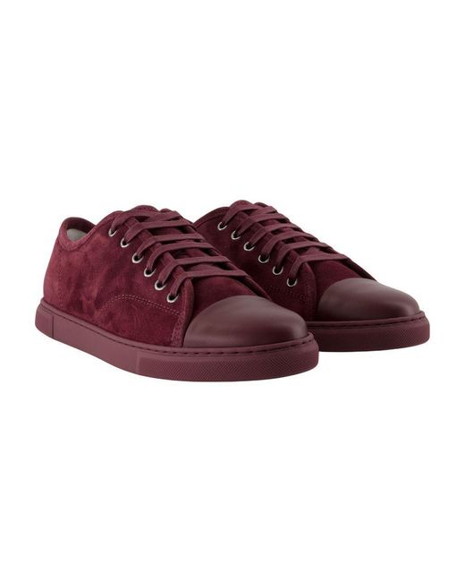 Lanvin Red Dbb1 Sneakers