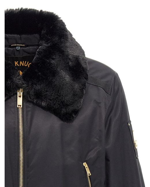 Moose Knuckles Courville Bny Bomber Jacket in Black for Men Lyst Australia