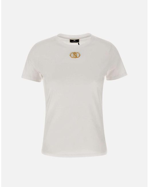 Elisabetta Franchi White T-Shirts And Polos