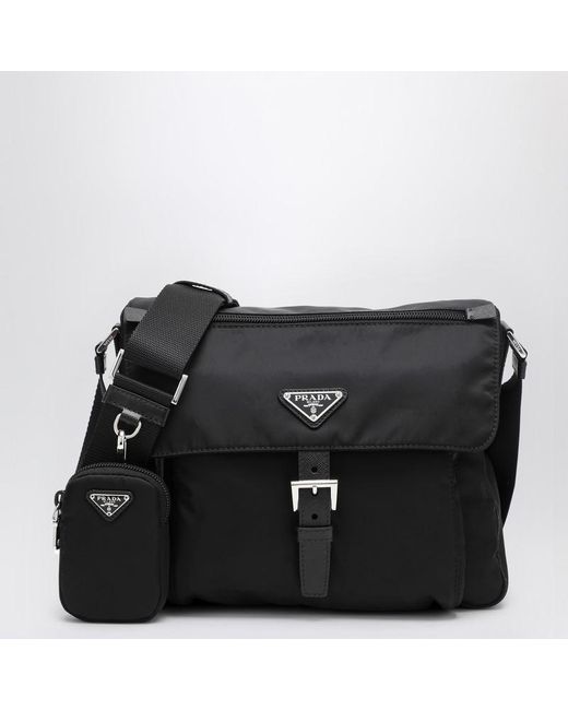 Prada Black Crossbody Bag In Re-nylon