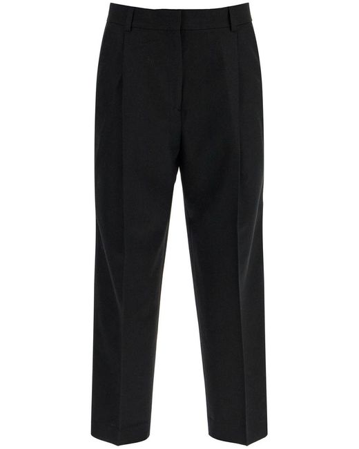 Totême  Black Wool Blend Trousers