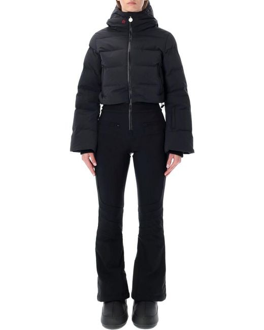 Perfect Moment Black Polar Flare Ski Suit