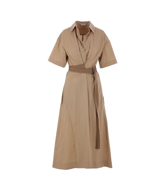 Brunello Cucinelli Natural Dresses