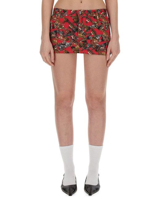 Vivienne Westwood Red Mini Skirt
