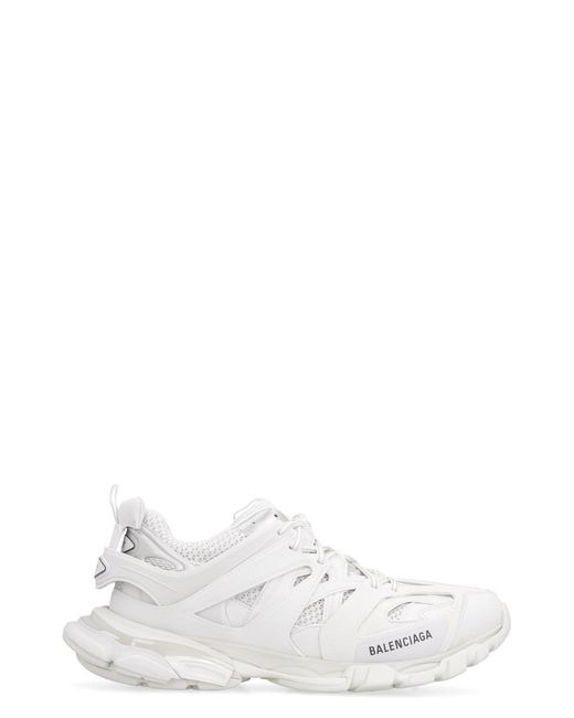 Balenciaga White Track Low-Top Sneakers for men