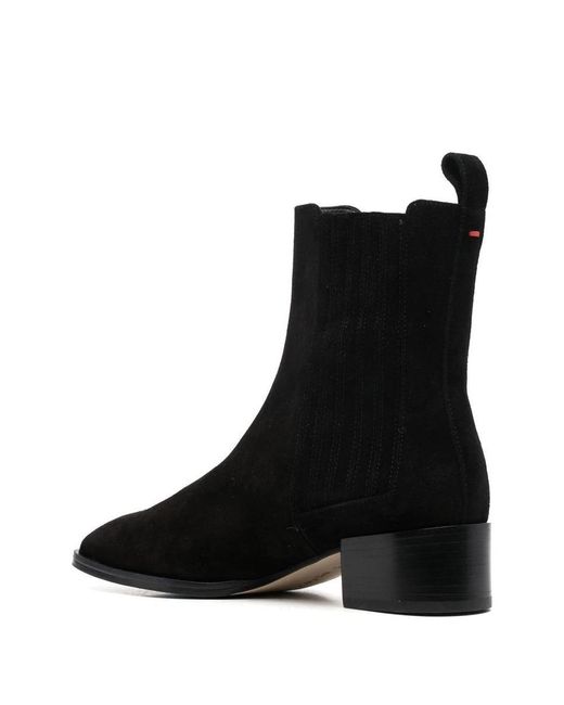 Aeyde Black Neil Suede Ankle Boots