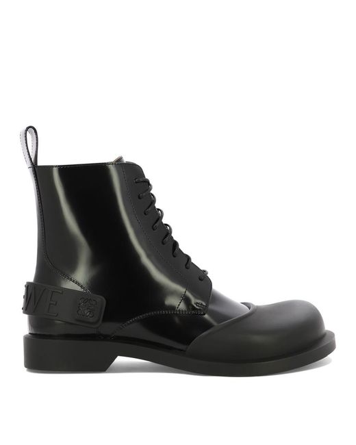 Loewe Black "Campo" Lace-Up Boots for men