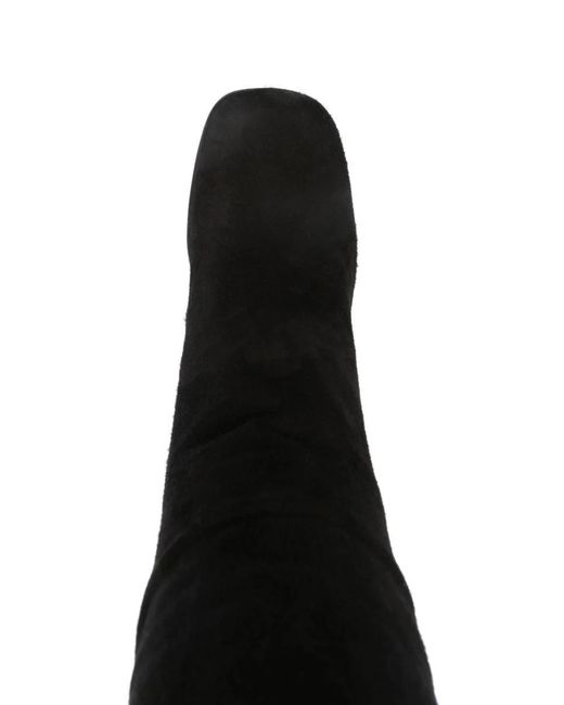 Prada Black Suede Knee-Length Boots