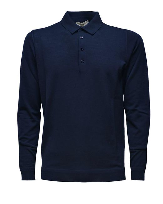 GOES BOTANICAL Blue Wool Knitwear for men