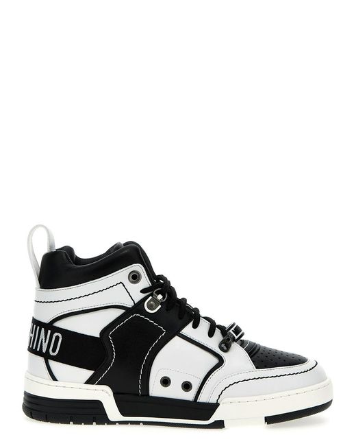 Moschino White 'Kevin' Sneakers for men