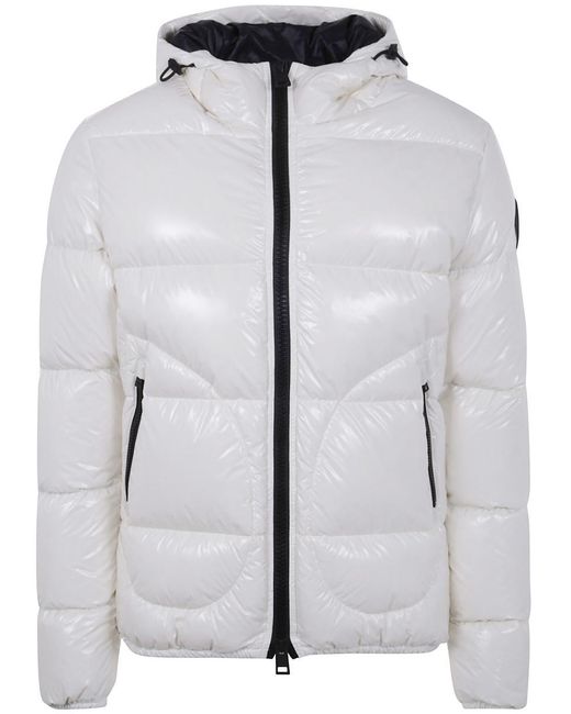 Herno Gray "Bomber Gloss" Jacket for men