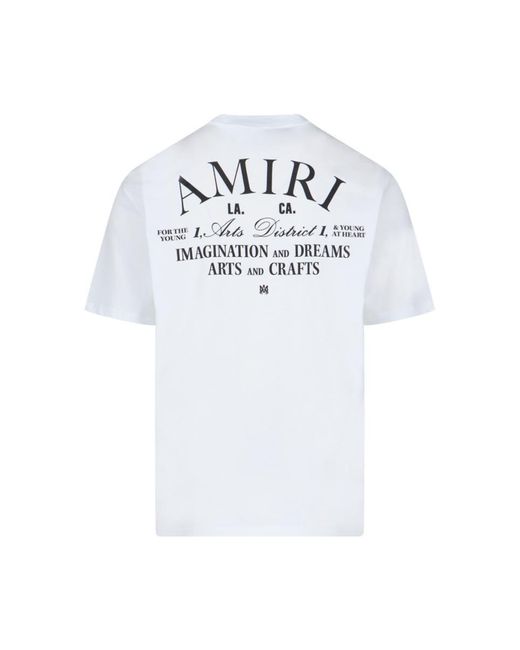 Amiri White Back Logo T-shirt for men