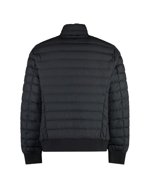 Parajumpers Black Rolland Techno Fabric Down Jacket for men
