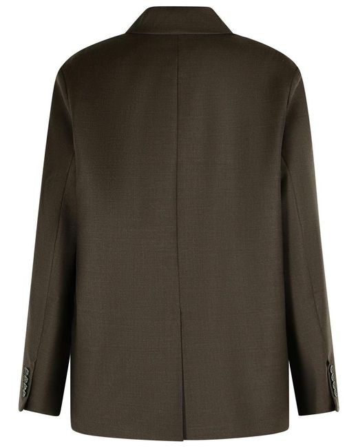 Loulou de Saison Black 'Donau' Virgin Wool Blazer