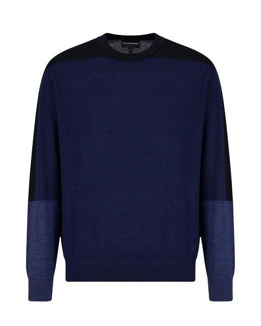 Emporio Armani Blue Sweaters for men