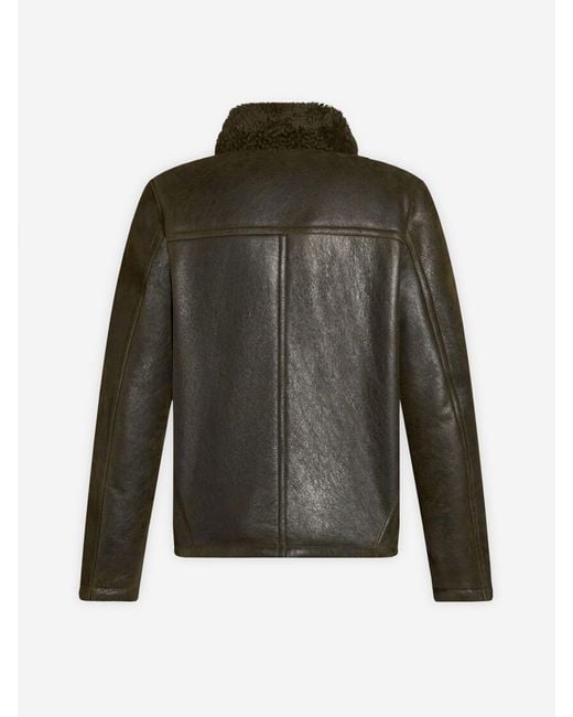 Etro Green Sheepskin Jacket for men