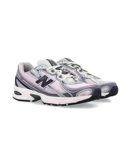 New Balance White 740 Mesh And Synthetic Running-Inspired Sneakers