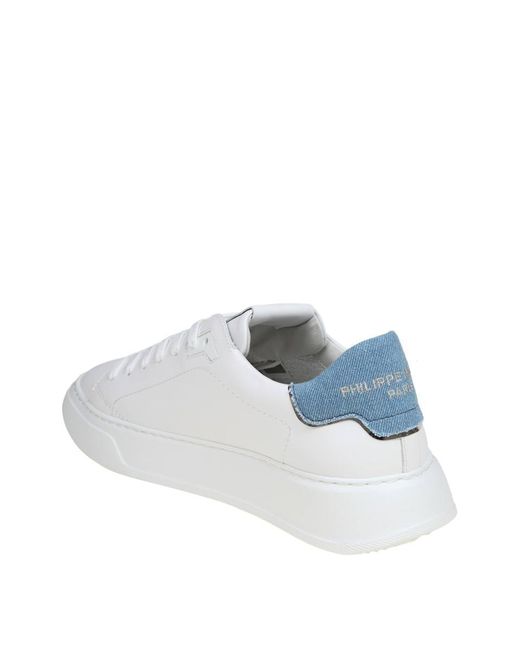 Philippe Model White Leather Sneakers for men