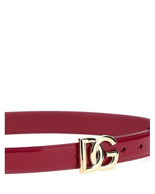 Dolce & Gabbana White Logo Belt Belts