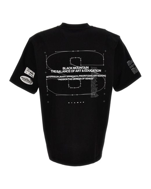 Stampd Black 'mountain Transit' T-shirt for men