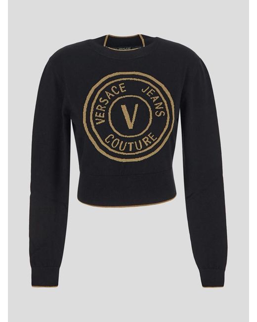 Versace Jeans Couture W Round Lurex Sweater