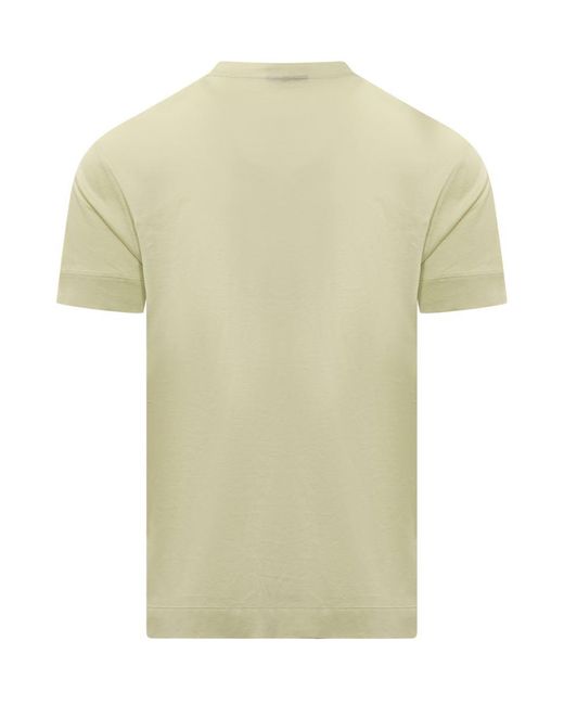 Emporio Armani Green Crew-Neck T-Shirt for men