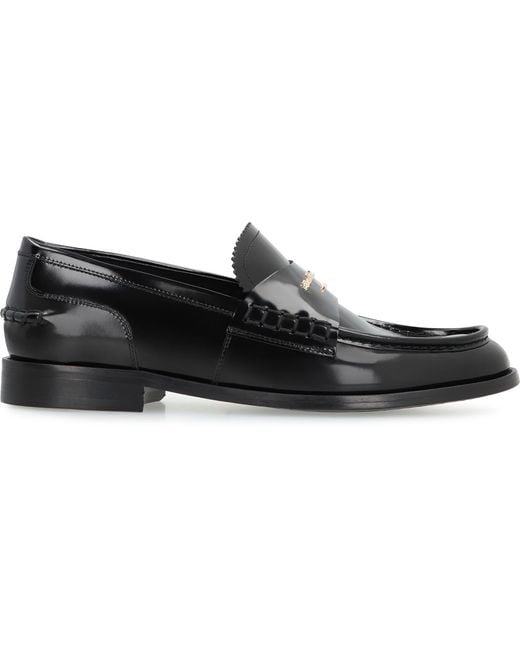 Alexander Wang Black Carter Patent Leather Loafers