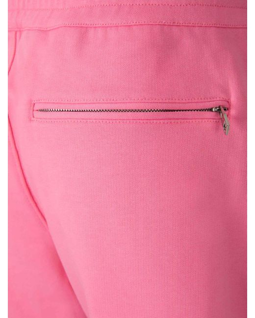 Alexander McQueen Pink Tonal Logo Bermuda Shorts for men