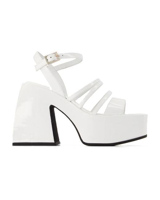 NODALETO White Bulla Chibi Sandals