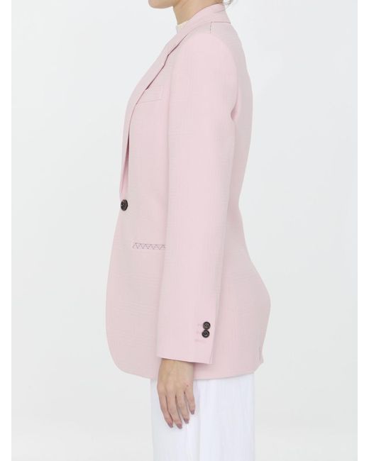 Burberry Pink Tailored Jacket